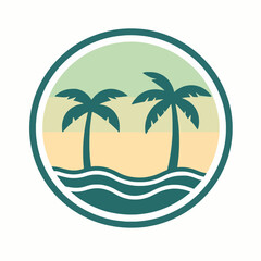 Fototapeta premium Florida Travel State Badges and Emblems Collection: Retro Vintage Vector Illustration of Coastal Geography and Destination Seals