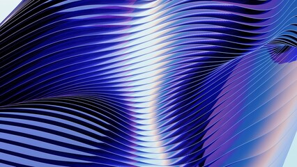 Obraz premium Abstract Blue and Purple Wave Pattern Wave Pattern Blue Purple Design Flowing Dynamic Texture. Concept featuring wave pattern, blue, purple, design, flowing for professional commercial design.