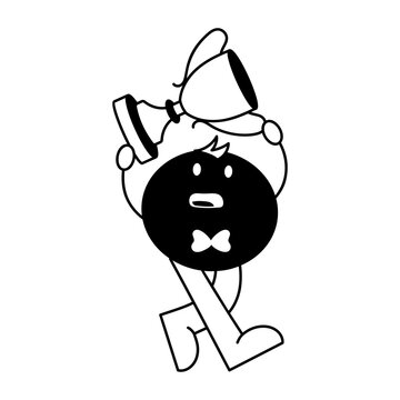 A glyph style icon showing reward
