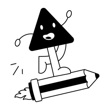 Glyph style icon representing study performance