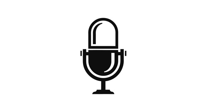 Microphone Icon Sound Recording Device.