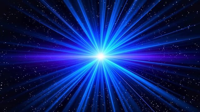 Blue-purple nebula in deep space
