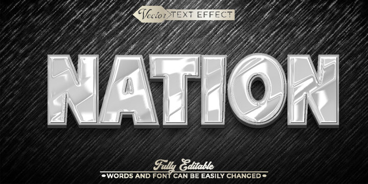  United Nation National Identity Typography Vector Fully Editable Smart Object Text Effect