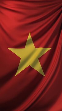 Vietnam waving flag background video