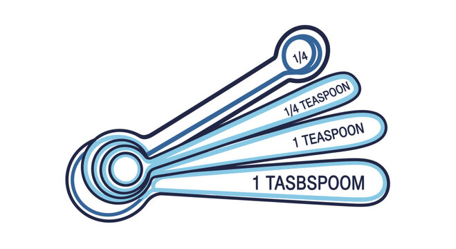 Set of measuring spoons for cooking 1.