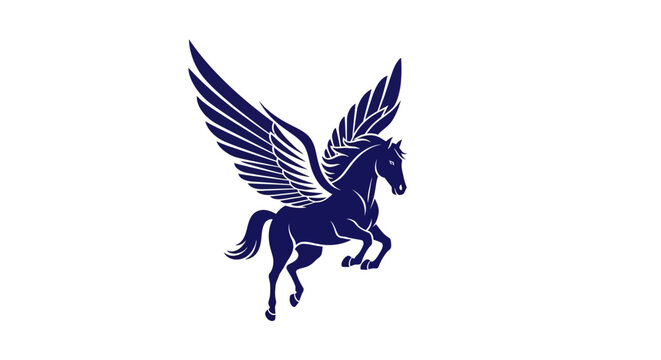 Pegasus Horse with Wings Flying.