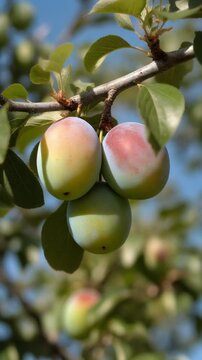 Pflaumen am Baum 