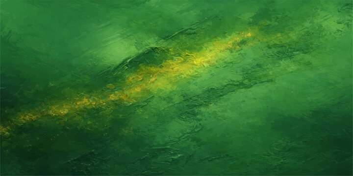 Abstract green grunge background with deep underwater texture and bright light patterns on dark nature space