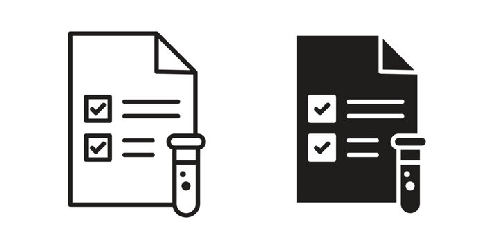 Test icon graphic vectors for website design