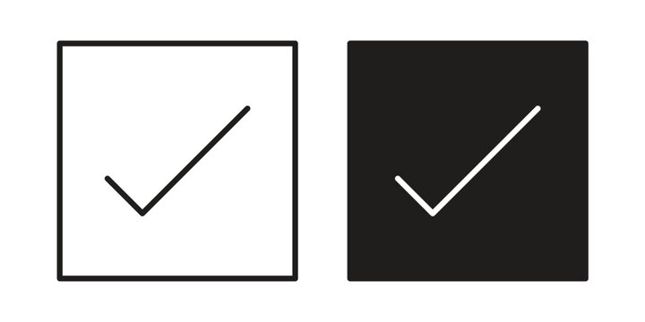 Tick mark icon graphic vectors for website design