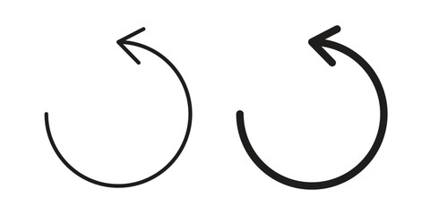 Obraz premium Undo icon graphic vectors for website design