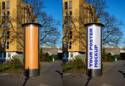 Mockup Of Customized Sign In City