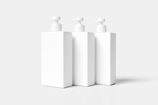 Blank pump bottle for mockup - 3D Illustration
