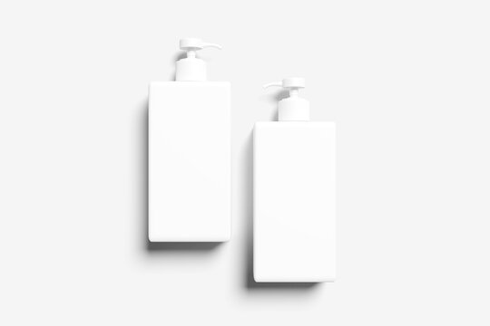Blank pump bottle for mockup - 3D Illustration