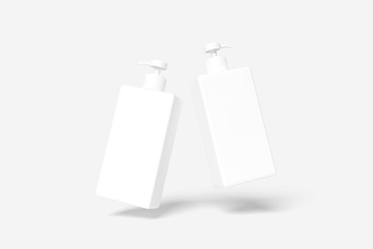 Blank pump bottle for mockup - 3D Illustration