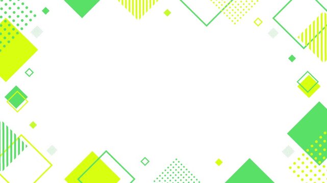 Simple and colorful geometric cute business background frames