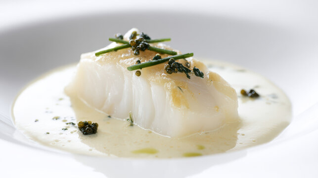 wild turbot fillet with champagne velout&eacute;