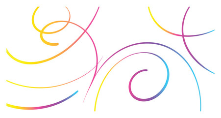 Obraz premium Abstract colorful floral background with decorative circles and flowing artistic design