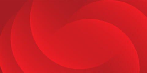 Obraz premium Abstract red background with overlapping semi-circle curves and vibrant gradient modern illustration