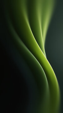 Soft Green Curves Create a Calming Abstract Design