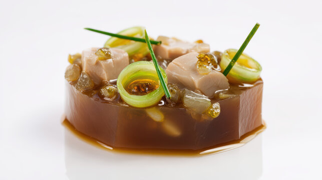 steamed monkfish liver ankimo with ponzu sauce