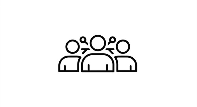 A group of people discuss ideas in a meeting setting with magnifying glasses examining a concept generated whisk-generated-1776009429533-2.eps illustration.