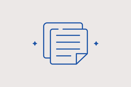 Stack of papers line icon for documentation and administrative tasks. Systematic vector illustration for archive management and legal file storage.