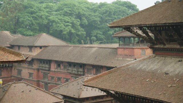 Traditional Newari Architecture and Historic Landmarks in Patan Durbar Square, Kathmandu Valley, Nepal