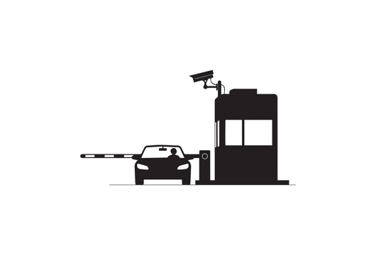 toll booth, parking gate, security checkpoint, barrier