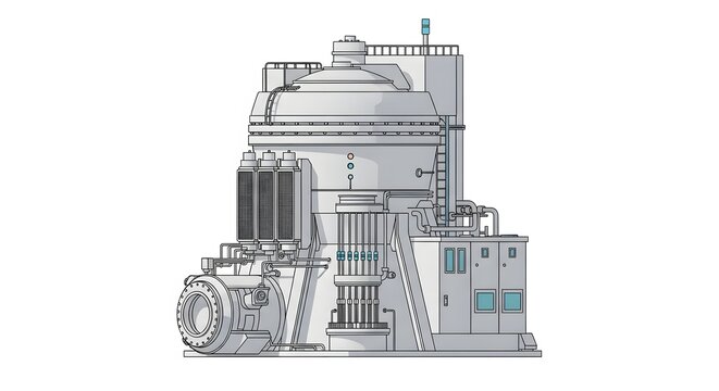 Industrial steam turbine generator for power