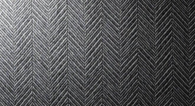 Abstract Herringbone Pattern Texture Background in Grayscale.