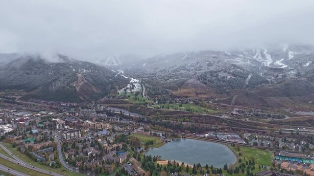 Spring Storm Timelapse Over Beaver Creek Ski Resort In Avon Colorado