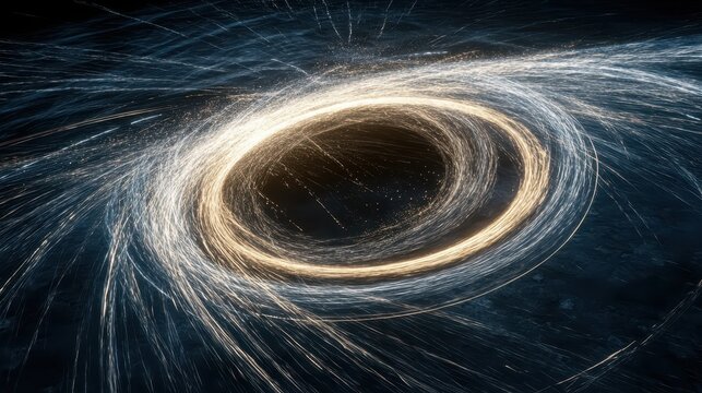 Bright New Year Sparkler Trails Creating Swirling Patterns of Light in the Night Air