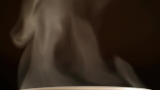 Smoke Rising in Dark Background.