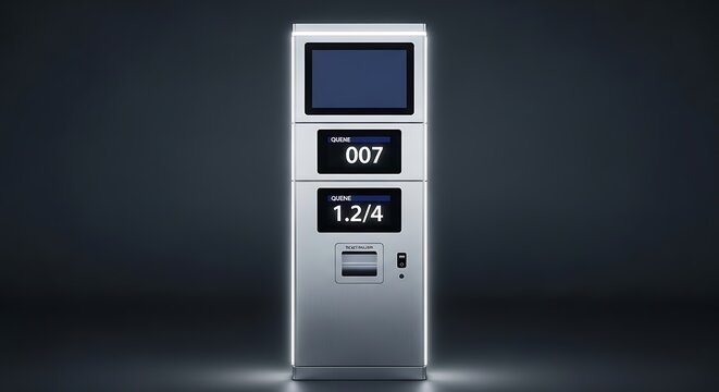 Modern vending machine with screen display.