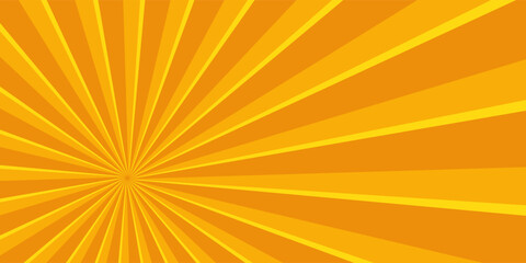 Fototapeta premium Bright orange and yellow rays background