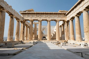 Fototapeta premium Grand Classical Temple - Architectural Majesty