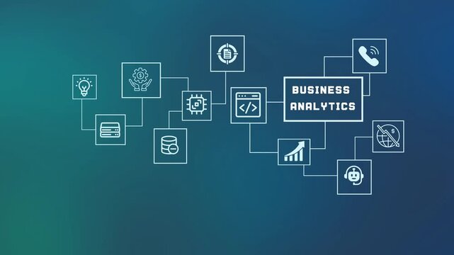 Professional businessman analyzing financial data and growth metrics on digital dashboard with isometric 3D charts for business analytics.