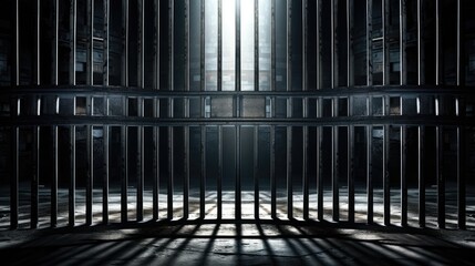 Obraz premium Behind Bars: Explore the grim reality of incarceration