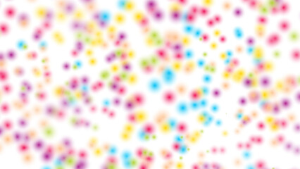 Obraz premium Colorful confetti celebration pattern on white background