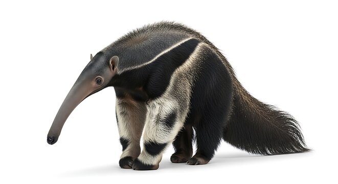 A giant anteater with long nose