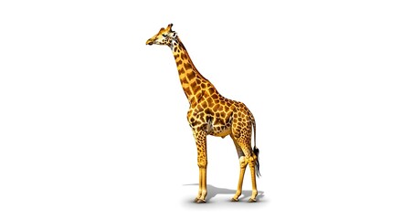 Obraz premium A magnificent giraffe standing gracefully 
