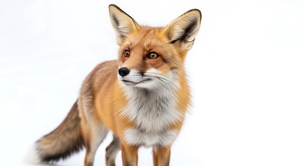 Fototapeta premium A fox with beautiful reddish fur looking sideways