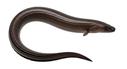 Obraz premium A close-up view of an eel gliding