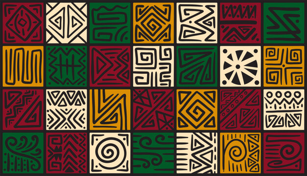 abstract african pattern ethnic background african style textile banner wallpaper wrapping