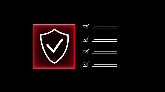 Minimalist design featuring two checkboxes with checkmarks on black background