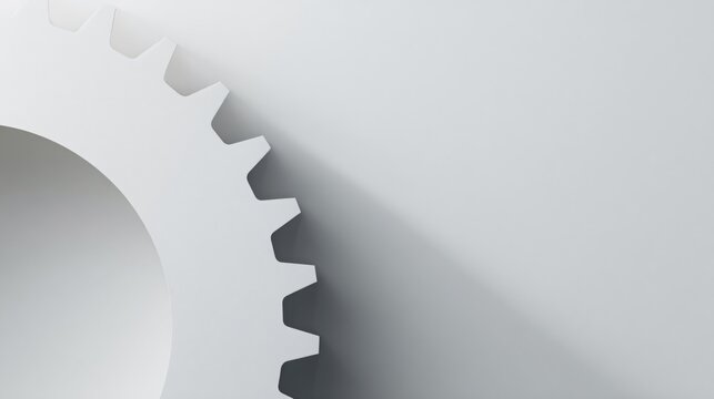 Industrial gear mechanism close-up in professional workshop environment highlighting precision engineering concepts