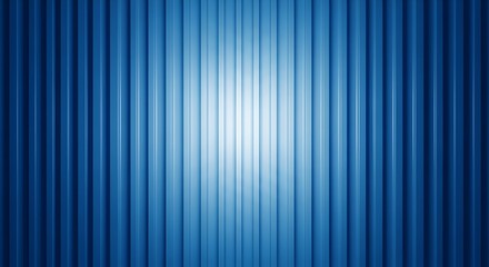 Obraz premium Abstract Blue Vertical Ribbed Background with Soft Light Gradient
