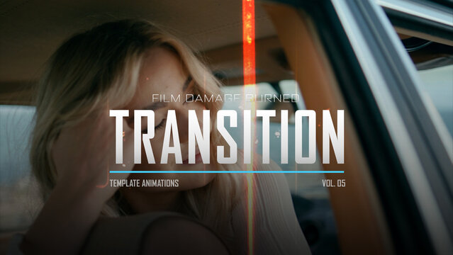 Film Damage Burned Transition / Horizontal / Part 05