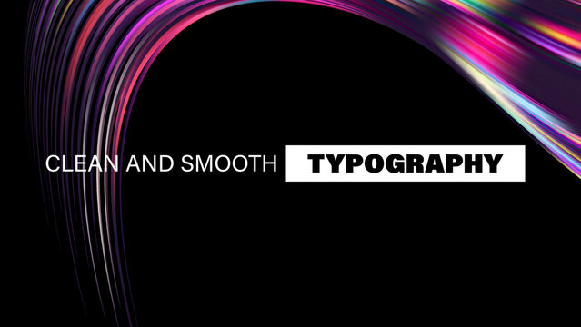 Clean and Smooth Typography Animation